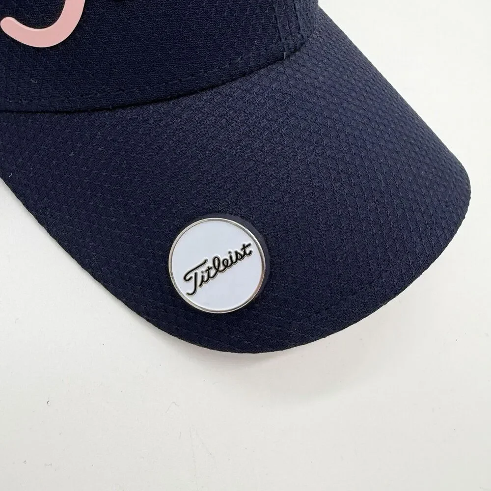 Golf Titleist Performance Navy/Pink Hat Cap Magnetic Premium Ball Marker